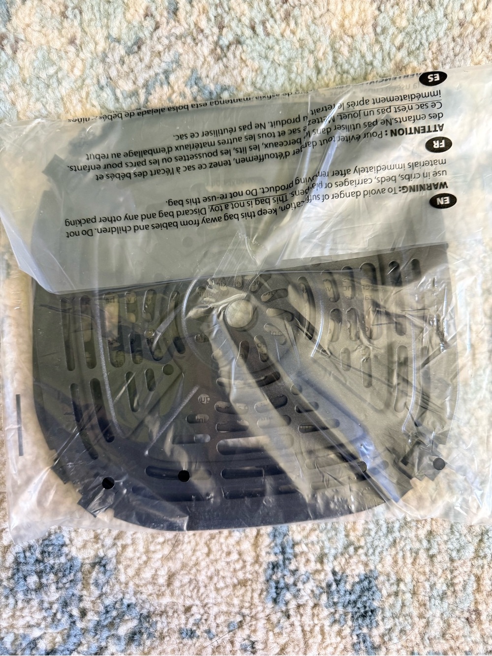 Ninja Black Air Fryer Crisper Plate Insert